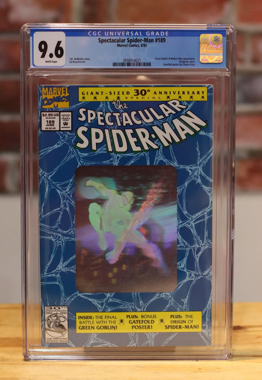 Spectacular Spider-Man #189 Graded Comic Book (Marvel Comics 1992) CGC 9.6