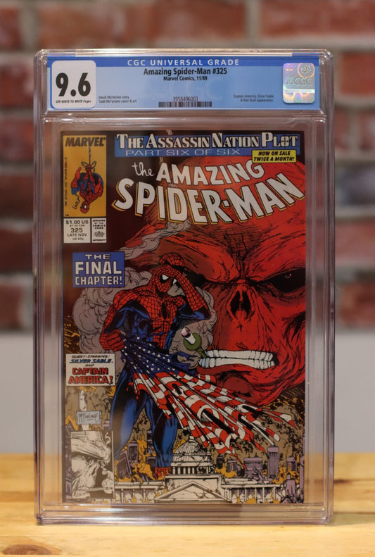 Amazing Spider-Man #325 Graded Comic Book (Marvel Comics 1989) CGC 9.6