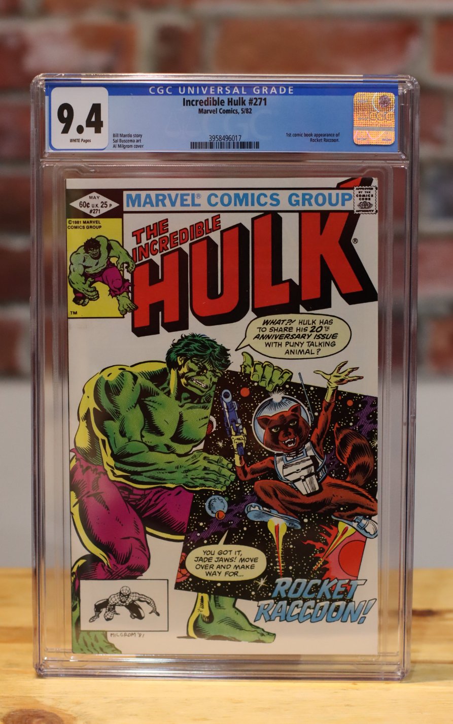 The Incredible Hulk #271 Graded Comic Book (Marvel Comics 1982) CGC 9.4