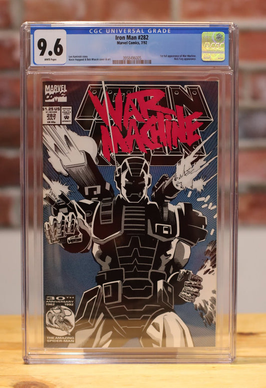 Iron Man #282 War Machine Graded Comic Book (Marvel Comics 1992) CGC 9.6