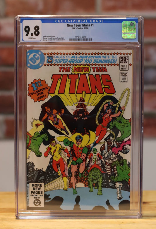 The New Teen Titans #1 First Issue Graded Comic (DC Comics 1980) CGC 9.8
