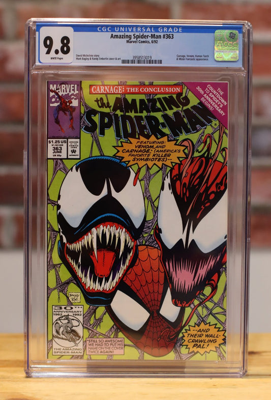 ASM Amazing Spider-Man #363 Venom Appearance Graded Comic Book (Marvel Comics 1992) CGC 9.8