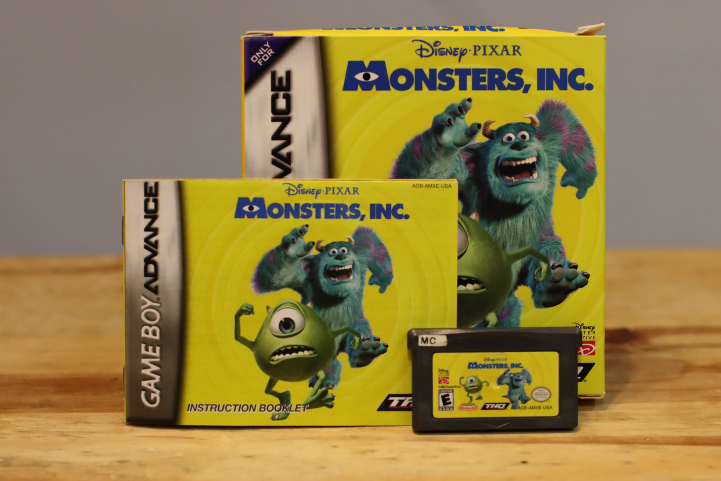 Disney Monsters Inc Original Nintendo Gameboy Advance Video Game Complete