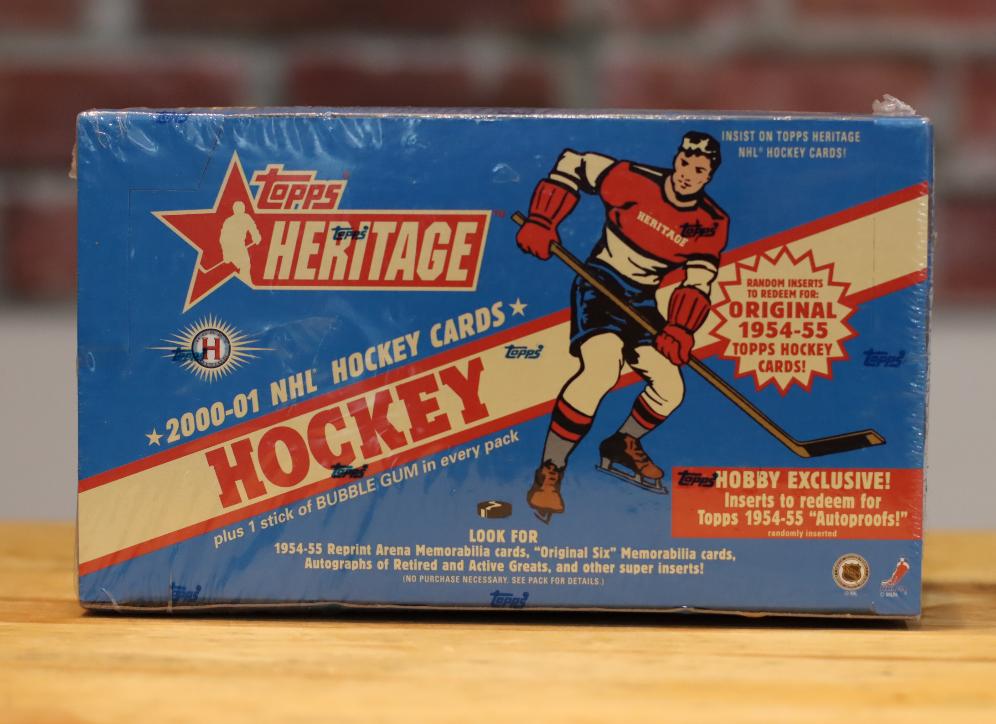 2000/01 Topps Heritage Hockey Cards Factory Sealed Wax Box (24 Packs)