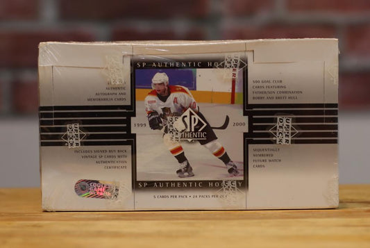 1999/2000 Upper Deck SP Authentic Hockey Cards Factory Sealed Hobby Wax Box (24 Packs)
