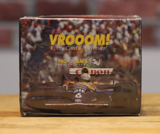 1991 Pro Trac Vroom Formula 1 Racing Cards Factory Sealed Hobby Wax Box (36 Packs)
