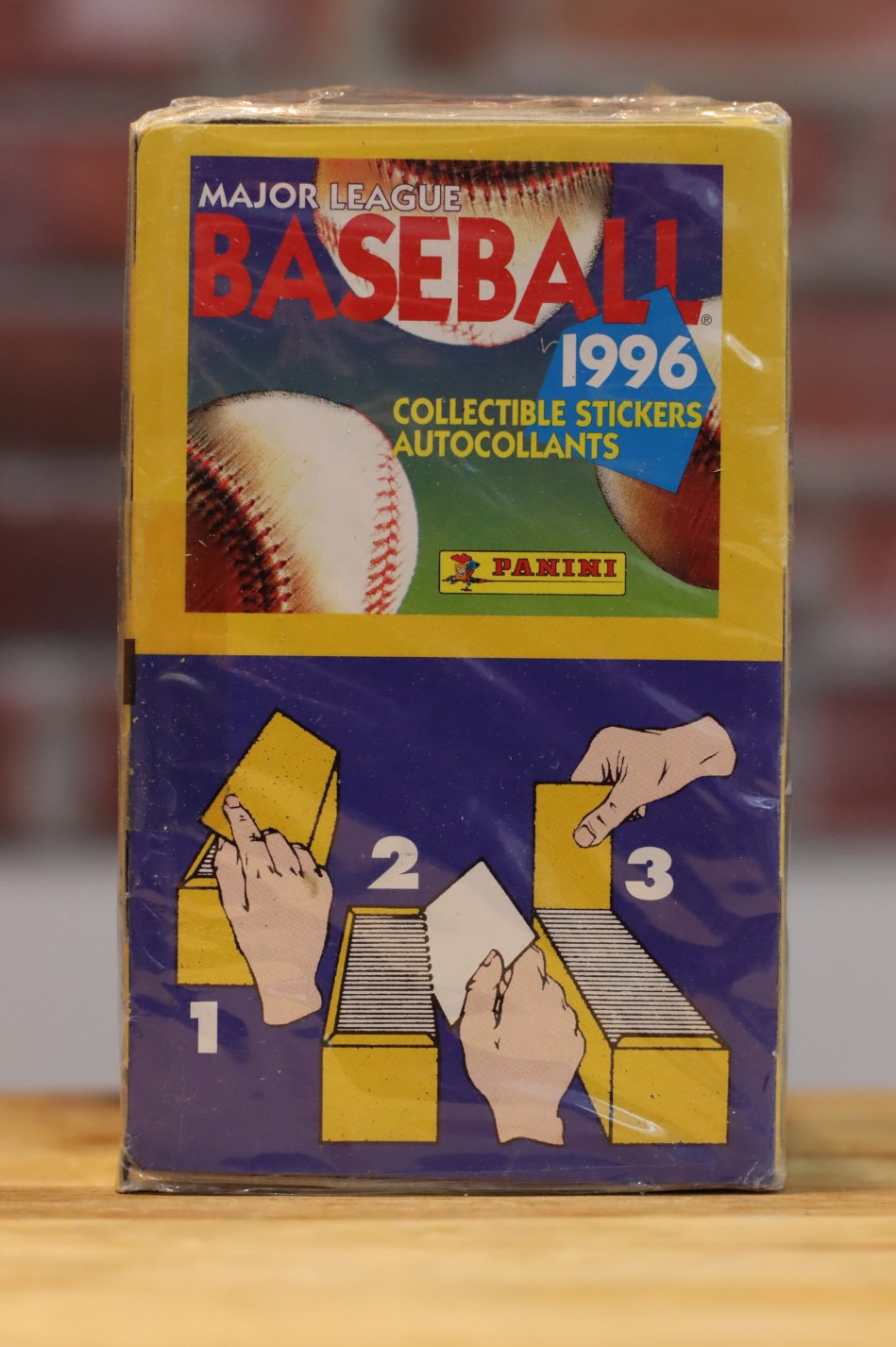 1996 Panini Baseball Stickers Sealed Hobby Wax Box (100 Packs)