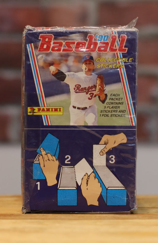 1990 Panini Baseball Stickers Sealed Hobby Wax Box (100 Packs)