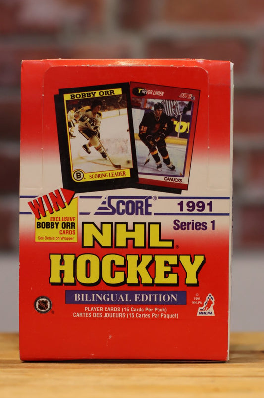 1991/92 Score Hockey Cards Hobby Wax Box (36 Packs)