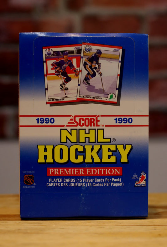 1990/91 Score Hockey Cards Hobby Wax Box (36 Packs)