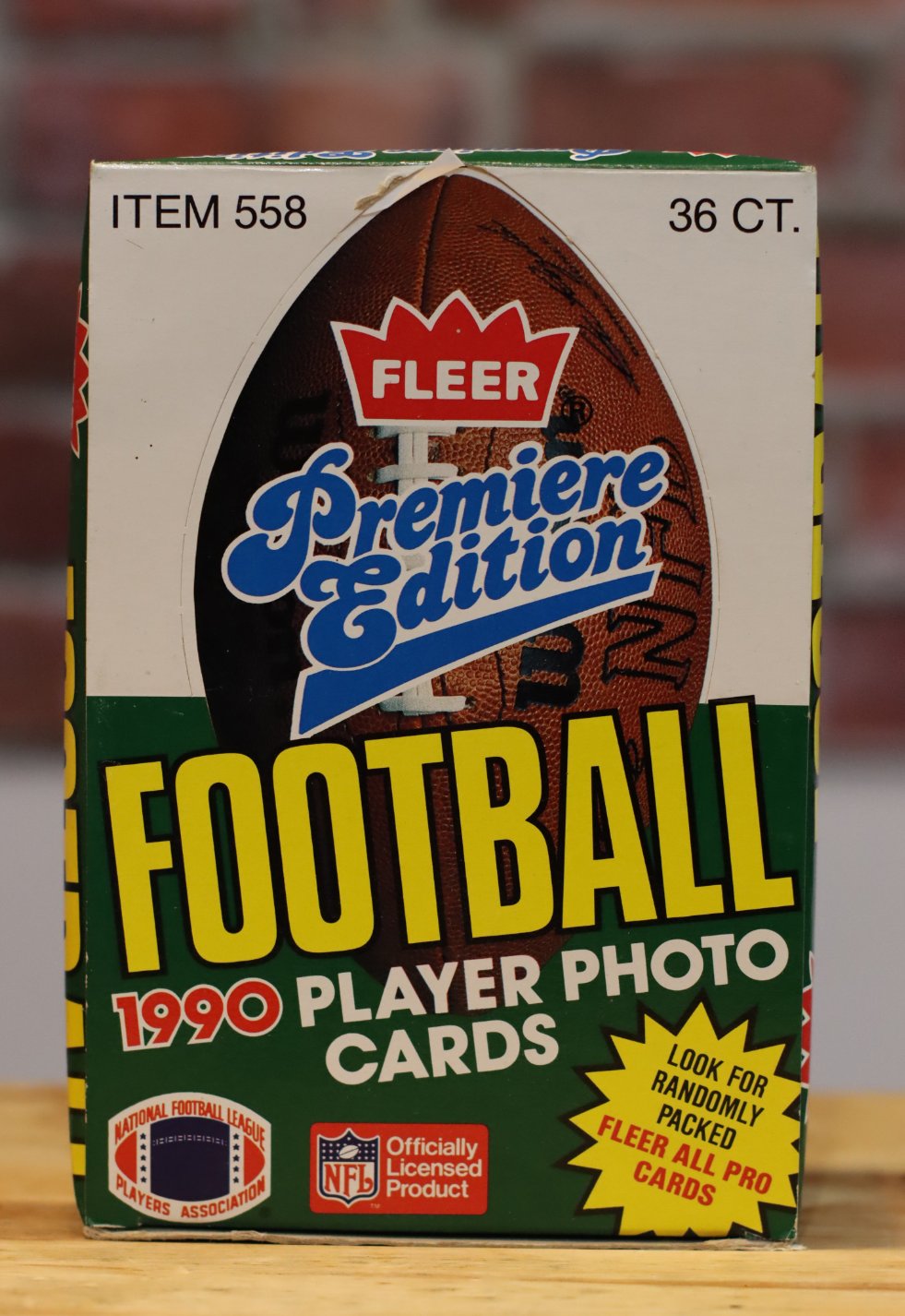 1991 Fleer Football Cards Hobby Wax Box (36 Packs)