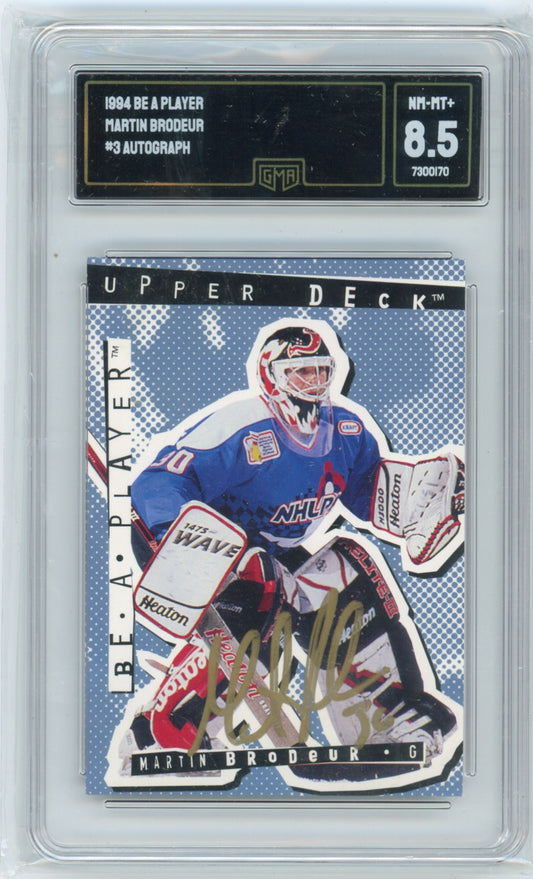 1994 Be A Player Martin Brodeur #3 Autograph GMA 8.5