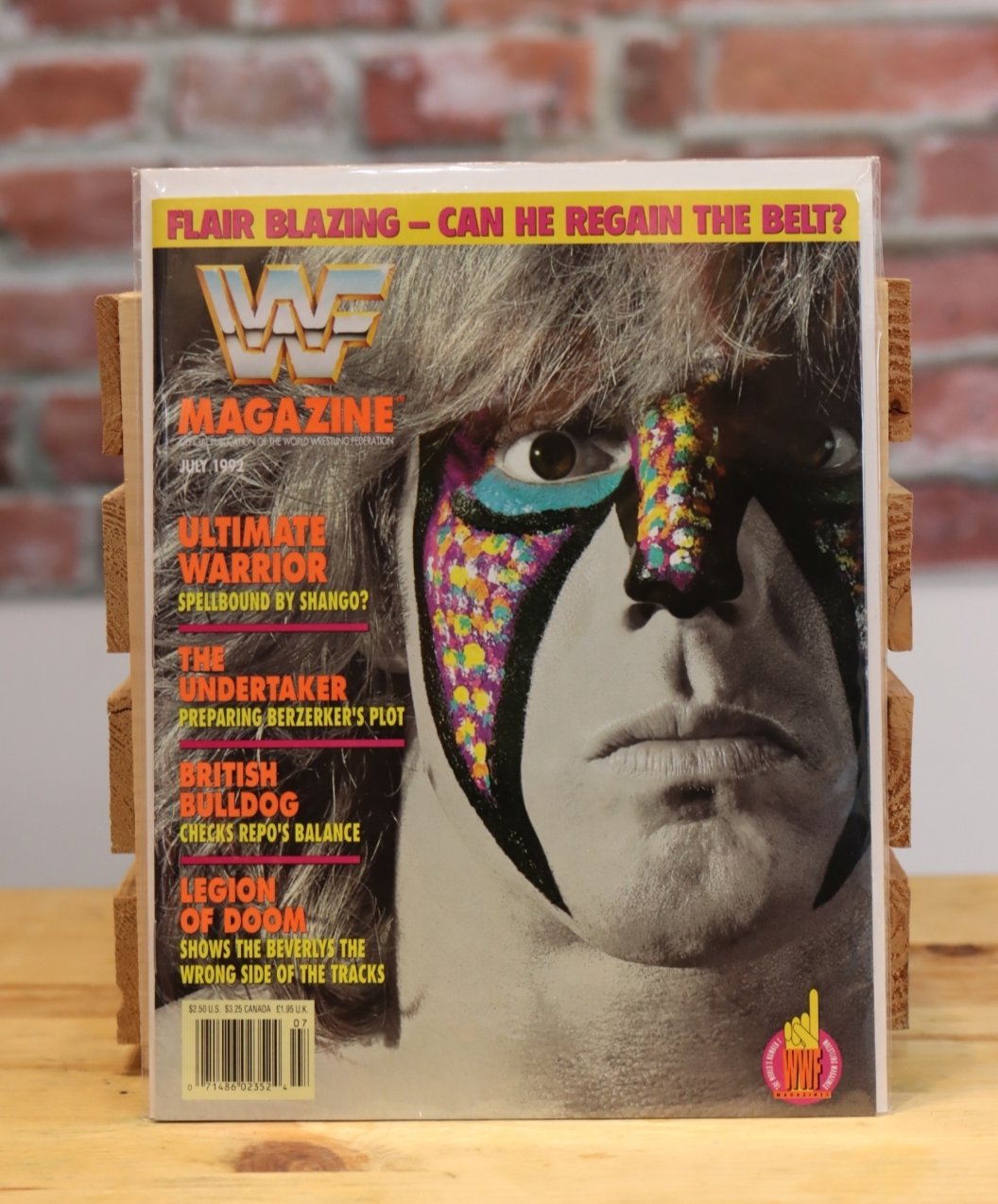 Original WWF WWE Vintage Wrestling Magazine Ultimate Warrior (July 1992)