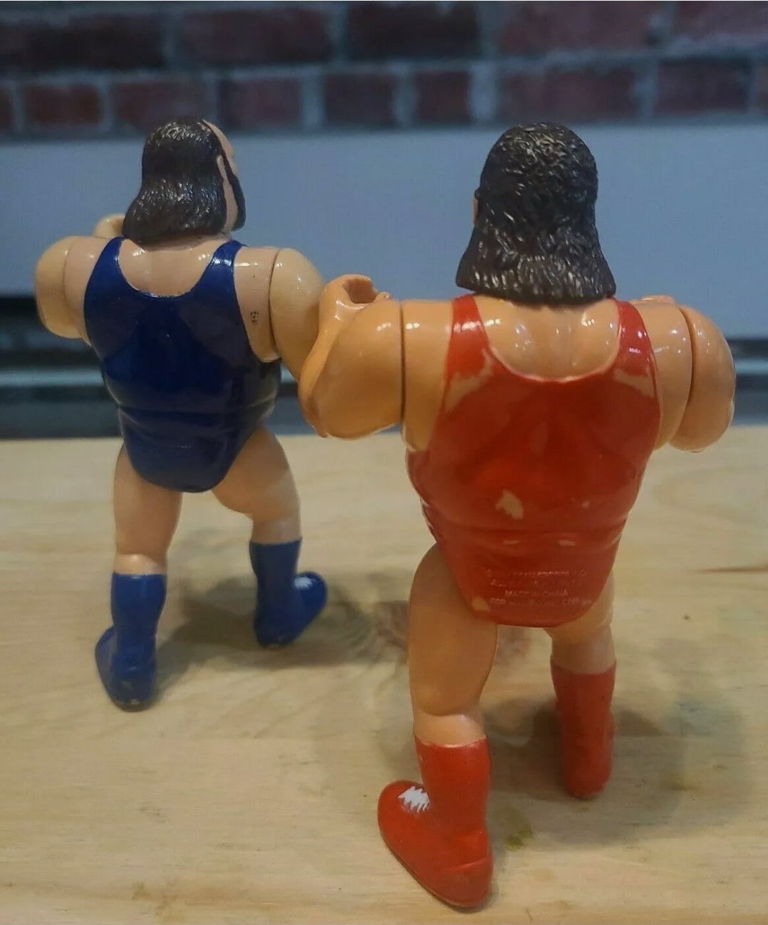 1992 Hasbro Natural Disasters Tag Team Set Loose WWF Wrestling Figure Mint! Earthquake, Typhoon