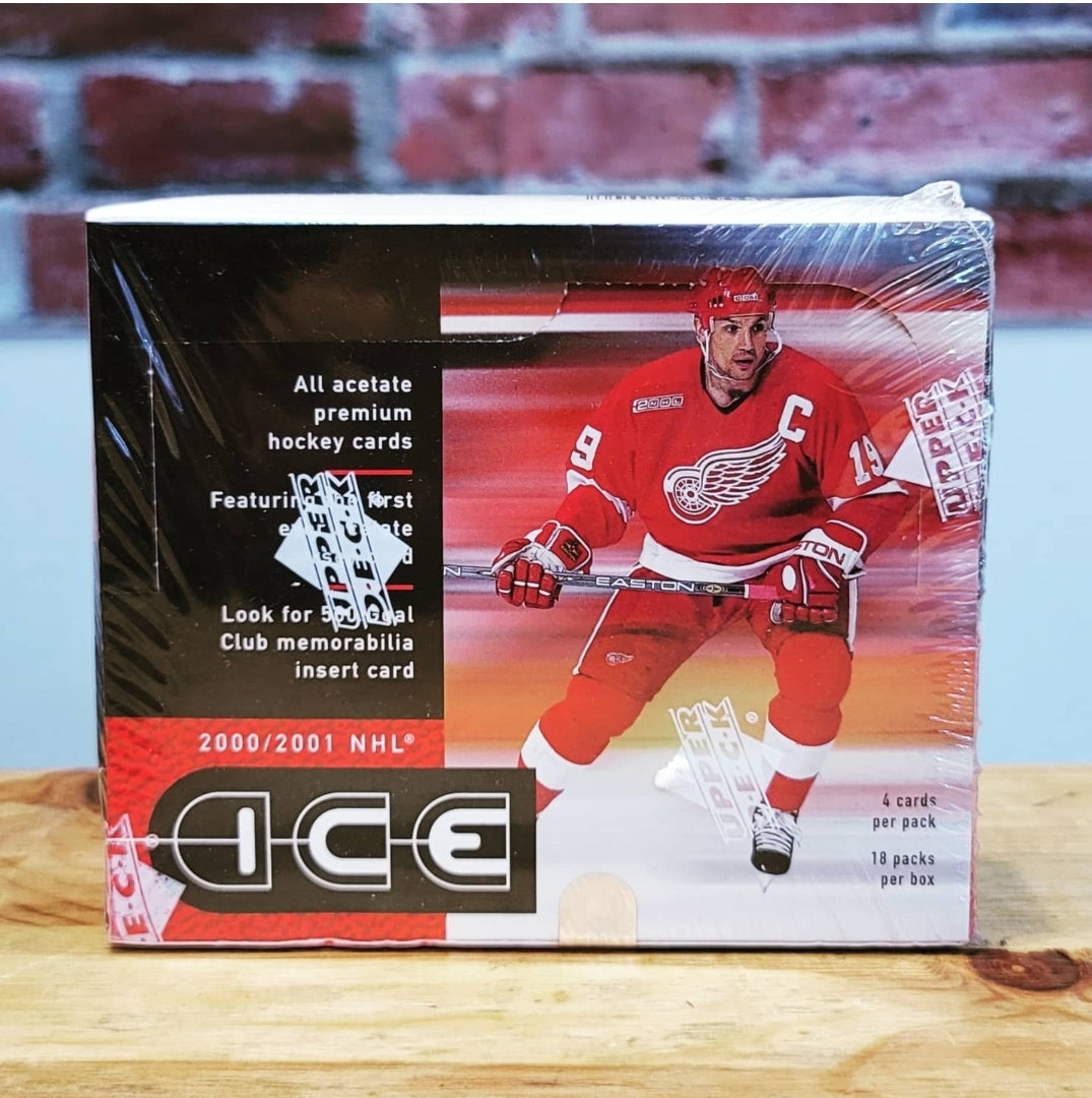 2001/02 Upper Deck UD Ice Hockey Cards Hobby Wax Box (18 Packs)