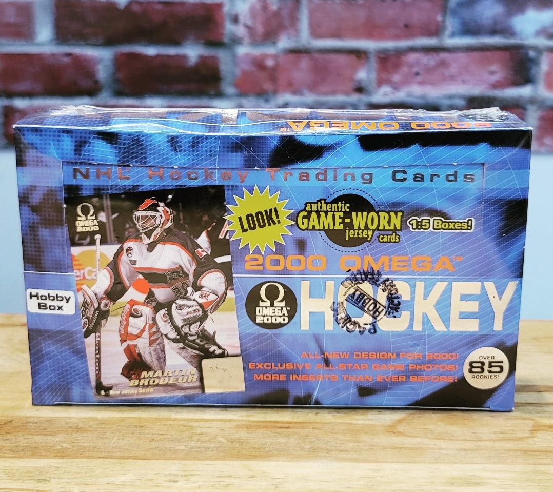 1999/00 Pacific Omega Hockey Cards Factory Sealed Hobby Wax Box (36 Packs)