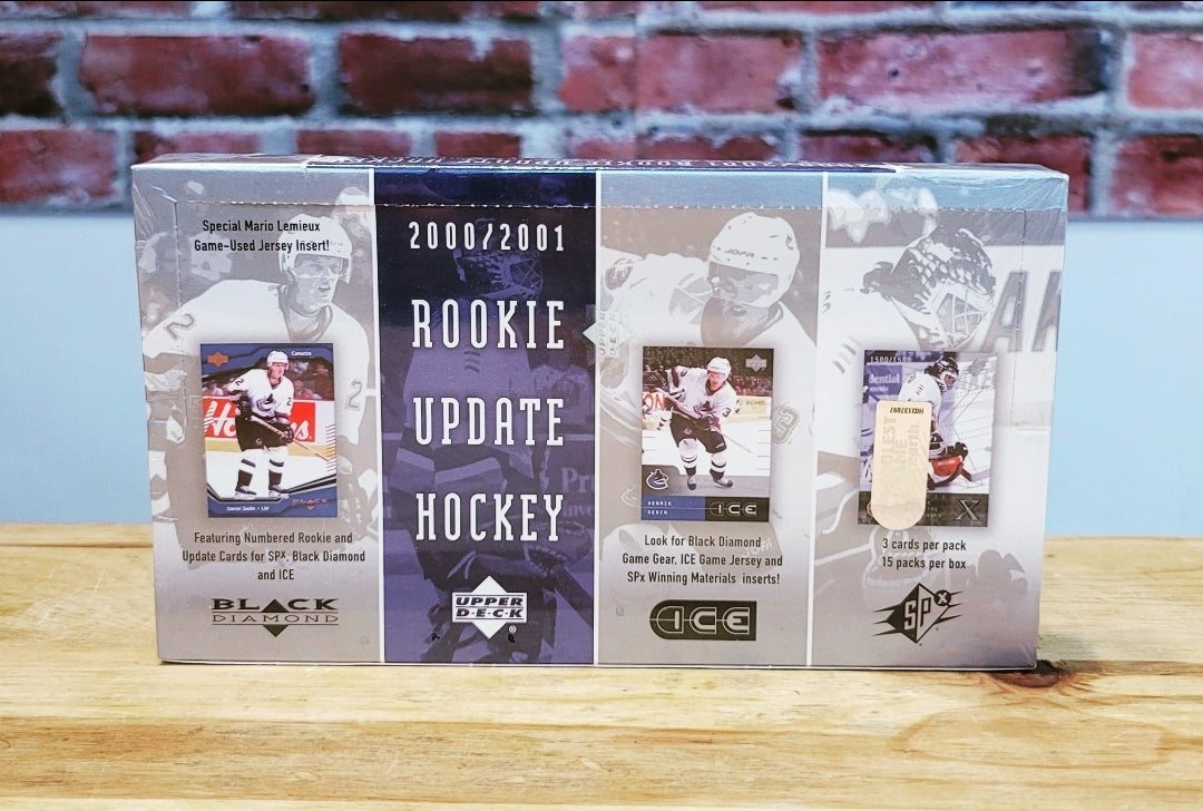 2000/01 Upper Deck Rookie Update Hockey Cards Hobby Wax Box (15 Packs)