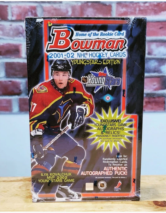 2001/02 Bowman Young Stars Hockey Cards Hobby Wax Box (24 Packs)