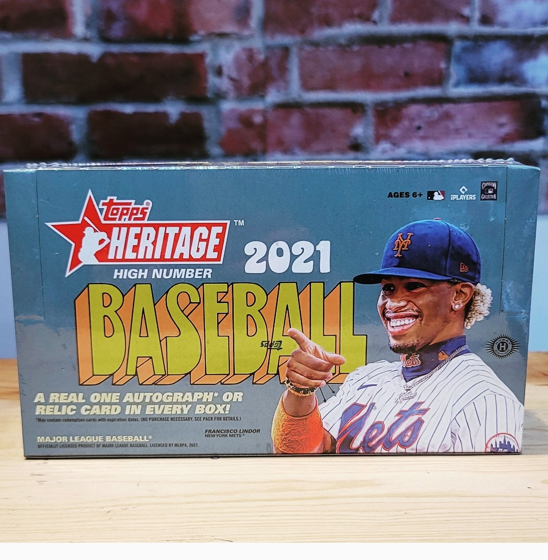 2021 Topps Heritage High Numbers Baseball Cards Hobby Wax Box (24 Packs)
