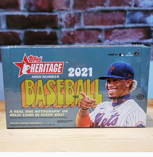 2021 Topps Heritage High Numbers Baseball Cards Hobby Wax Box (24 Packs)