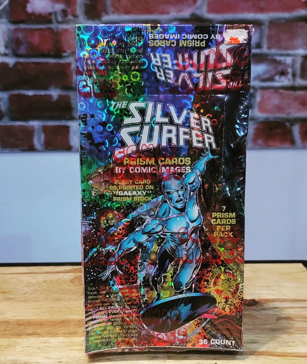 1992 Silver Surfer Factory Sealed Hobby Prism Cards (36 Packs)