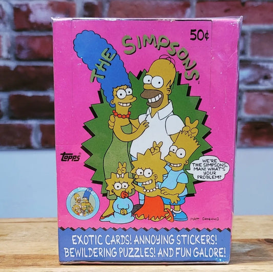 1990 Topps The Simpsons Trading Cards Wax Box (36 Packs)