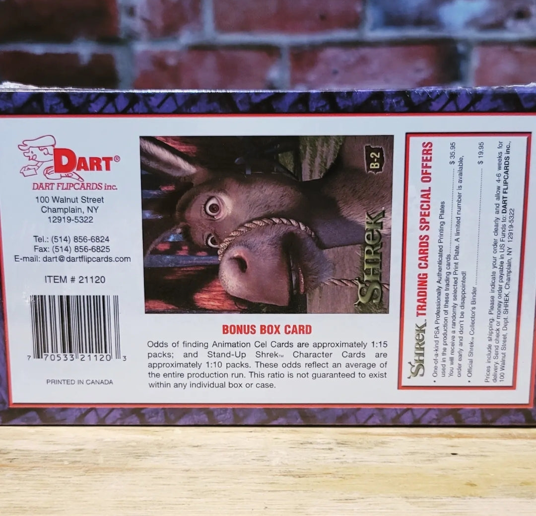 2001 DART Shrek Trading Cards Factory Sealed Hobby Box (30 Packs)