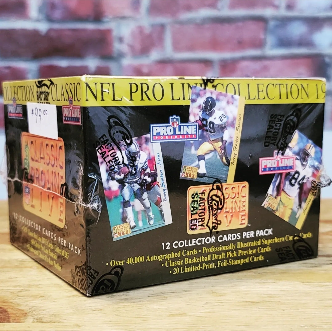 1993 Classic Proline Live Football Cards Hobby Box
