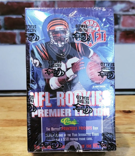 1995 Classic Football Draft Picks Factory Sealed Box NFL Rookies Premier Edition