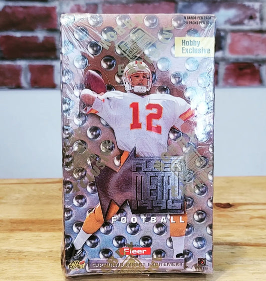 1996 Fleer Metal NFL Football Cards Hobby Box (24 Packs)