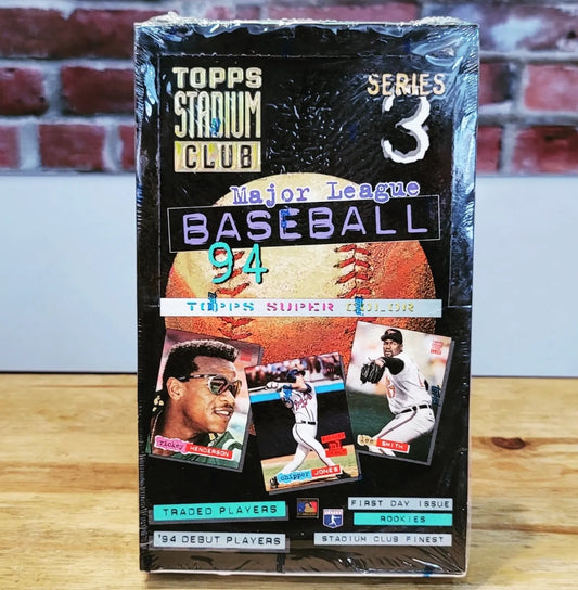 1994 Topps Stadium Club Baseball Cards Hobby Box (24 Packs)