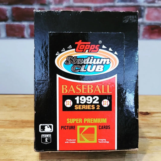 1992 Topps Stadium Club Baseball Cards Series 2 Hobby Box (36 Packs)