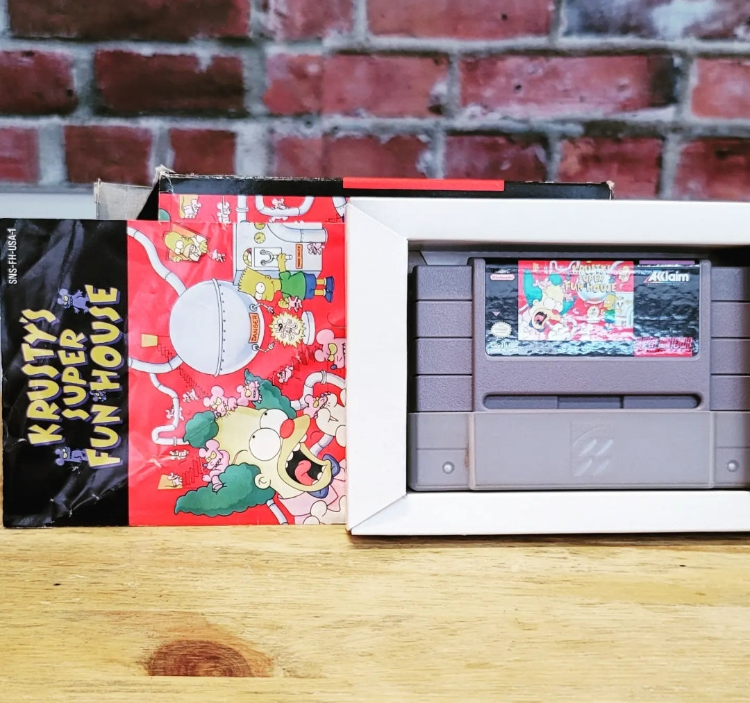 Krusty's Super Fun House Super Nintendo SNES Video Game