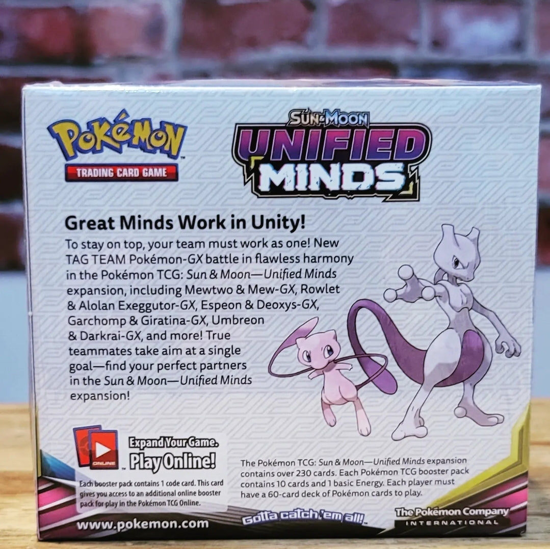 Pokemon Sun & Moon Unified Minds Sealed Booster Box (36 Packs)