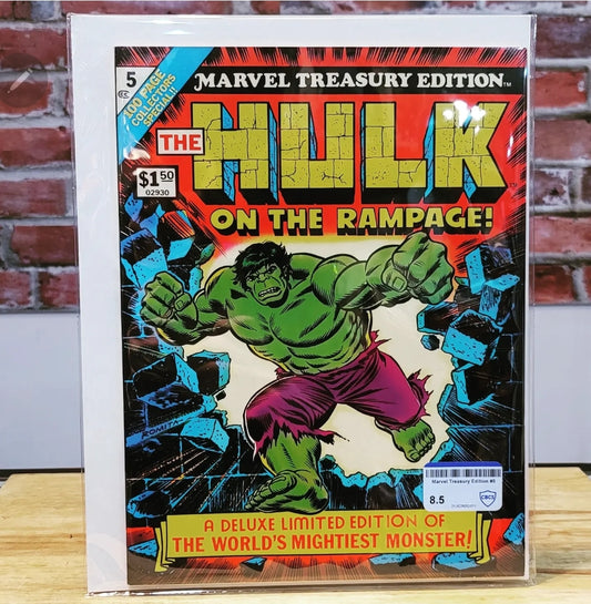 Marvel Treasury Editon #5 Incredible Hulk Comic 1975 Graded CBCS 8.5