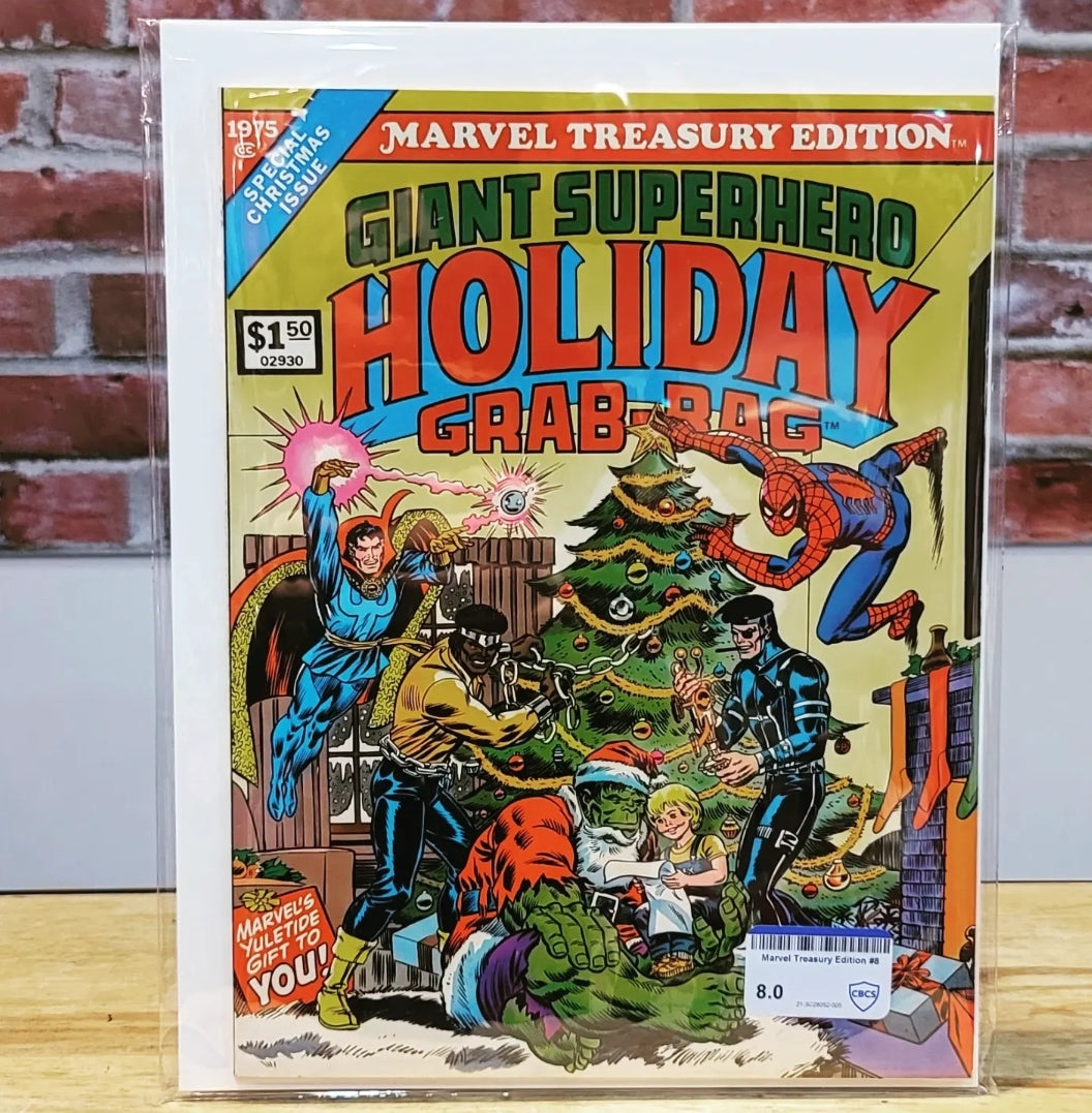 Marvel Treasury Edition #8 1975, Holiday Graded CBCS 8.0