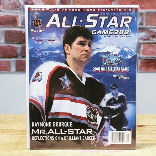 2001 NHL All-Star Game Event Program Ray Bourque