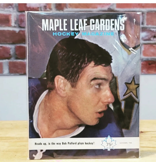1968 Toronto Maple Leaf Gardens Game Night Program