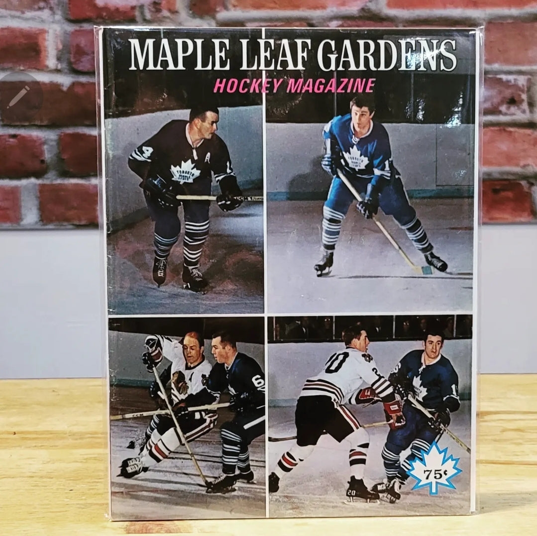 1970 Toronto Maple Leafs Gardens Hockey Game Program