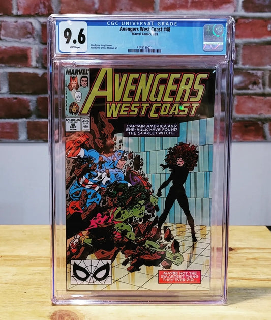 Avengers West Coast #48 Graded Comic CGC 9.6 Book Scarlet (Marvel, 1989)