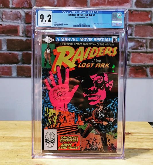 Raiders Of The Lost Ark CGC 9.2 Graded Comic Book (Marvel, 1981)