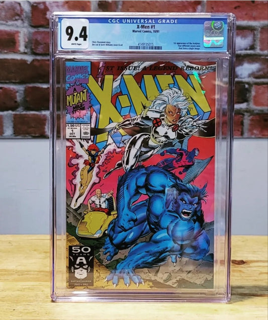 X-Men #1 CGC 9.4 1st Team App X-Men Gold, Blue Beast (Marvel, 1991)