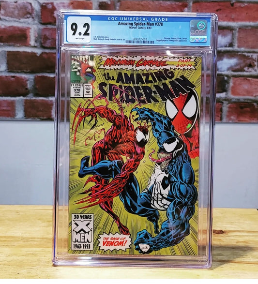 Amazing Spider-Man #378 CGC 9.2 Venom, Carnage (Marvel, 1993)