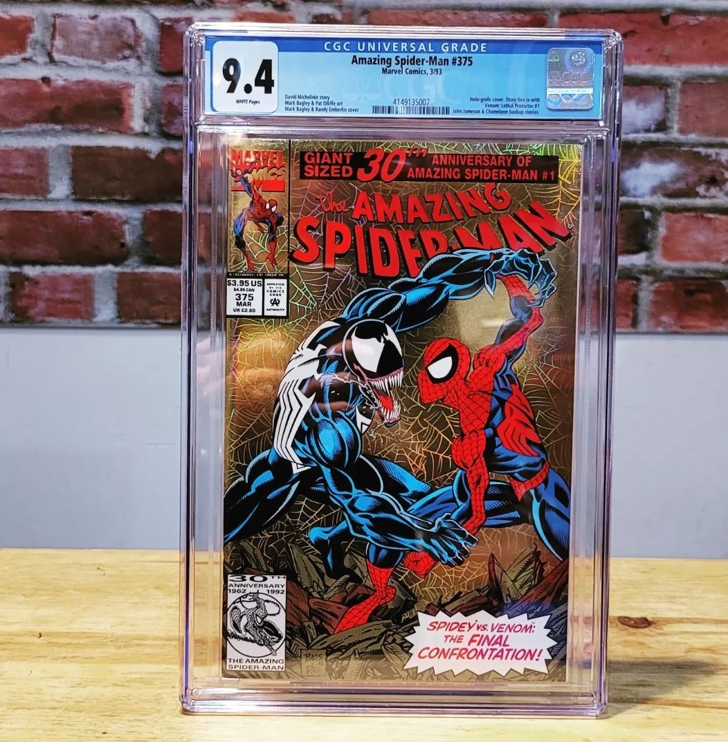 Amazing Spider-Man #375 CGC 9.4 Graded Comic 30th Anniversary