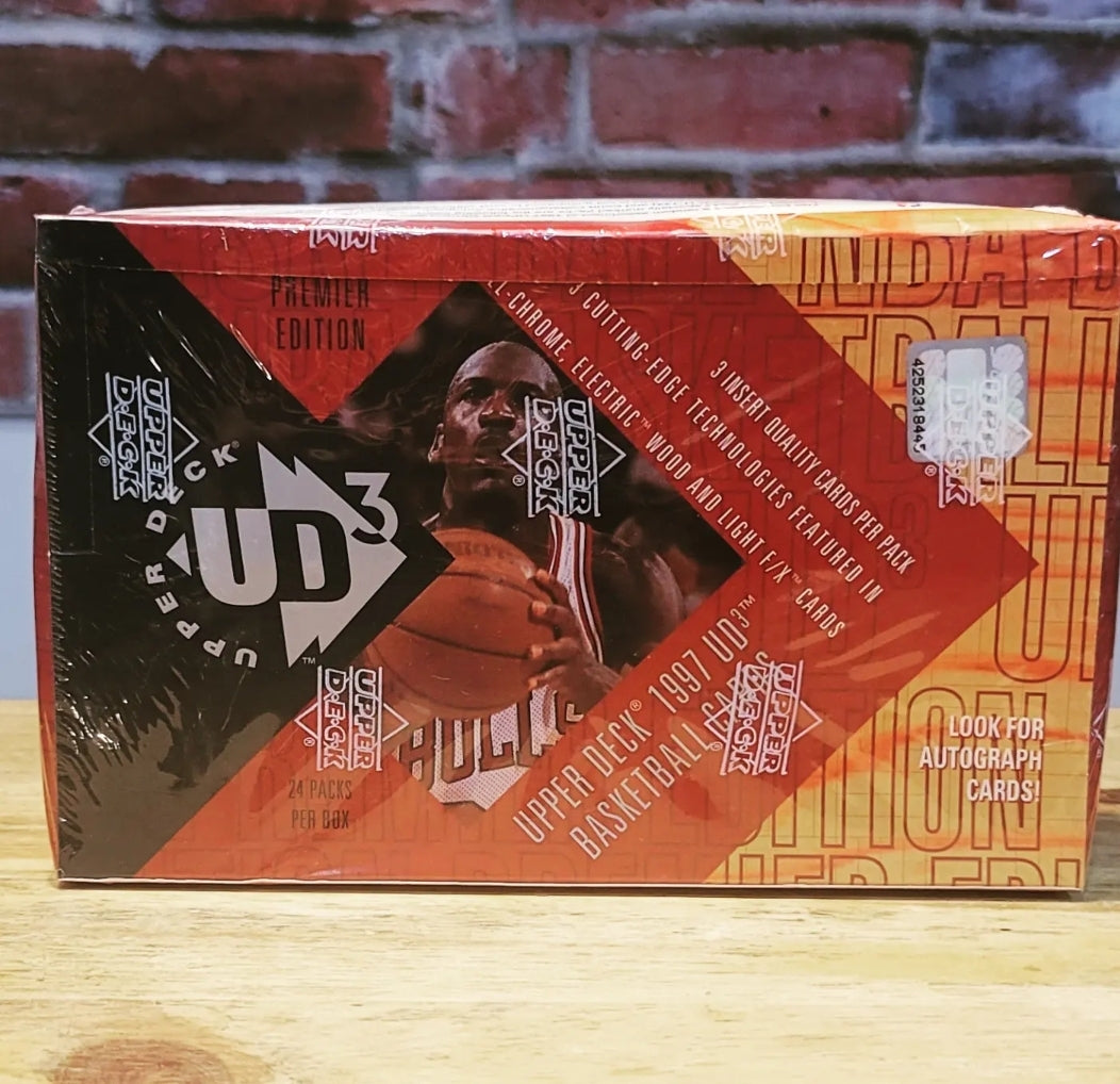 1996/97 Upper Deck UD3 Basketball Cards Hobby Box (24 Packs)
