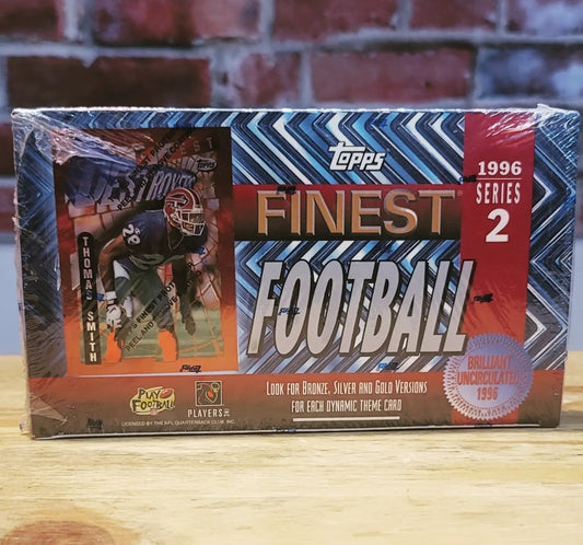 1996 Topps Finest Series 2 Football Cards Hobby Box (24 Packs)