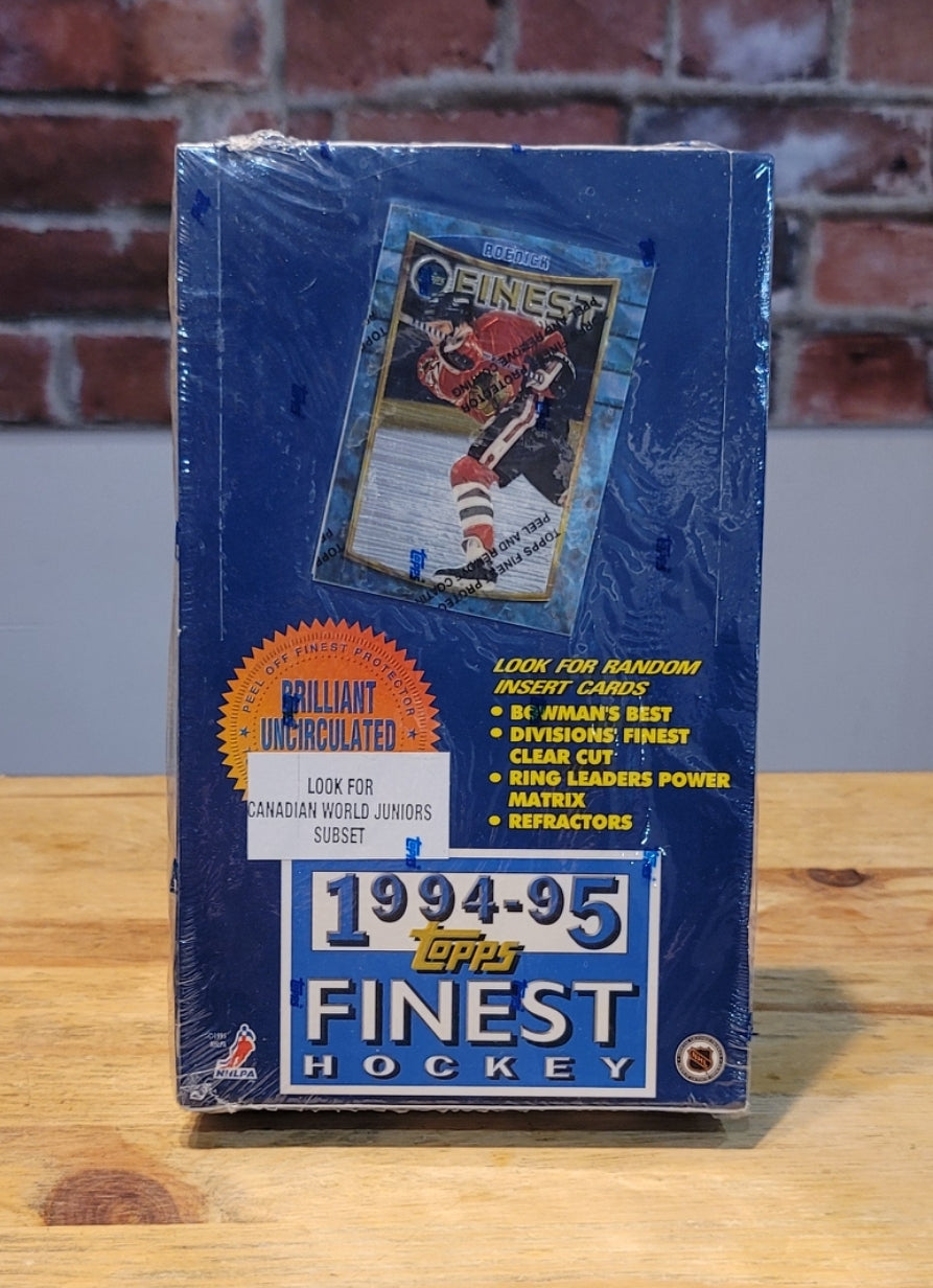 1994/95 Topps Finest Hockey Cards Hobby Box