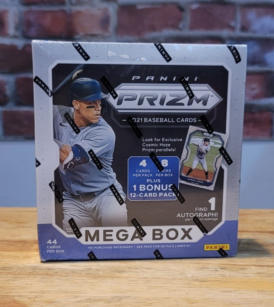 2021 Panini Prizm Baseball Cards Mega Box (8 Packs)