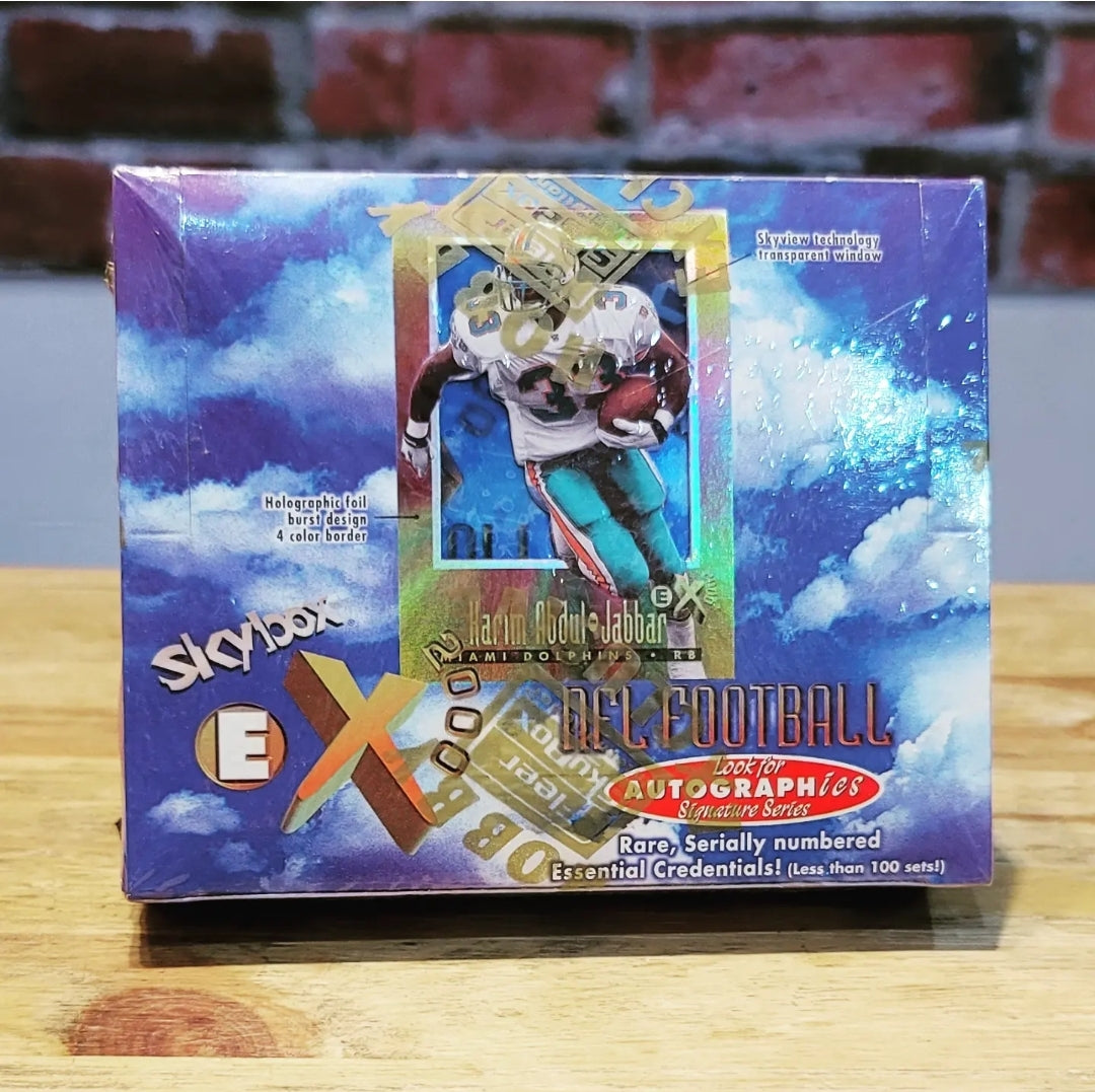 1997 Skybox E-X 2000 Football Cards Hobby Box (24 Packs)