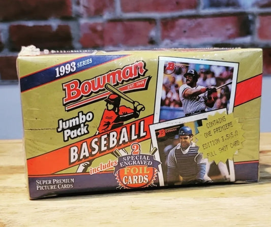 1993 Bowman Baseball Cards Jumbo Box